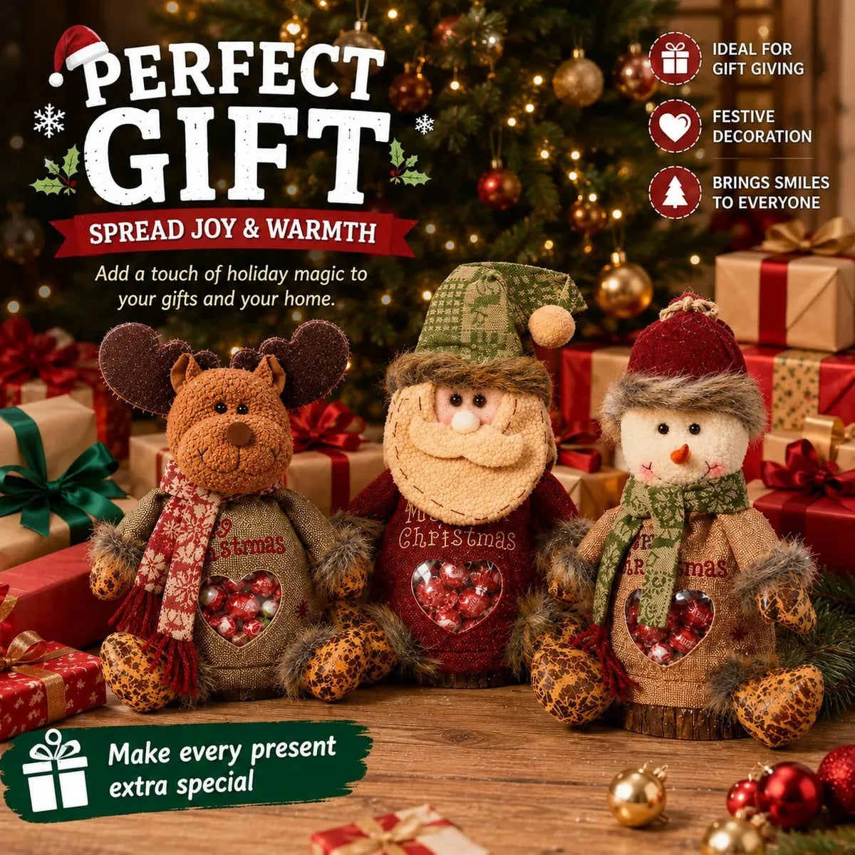 Christmas Character Candy Gift Bag