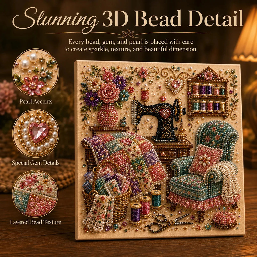 Cozy Hobby Room Diamond Painting Kit – 6 Designs