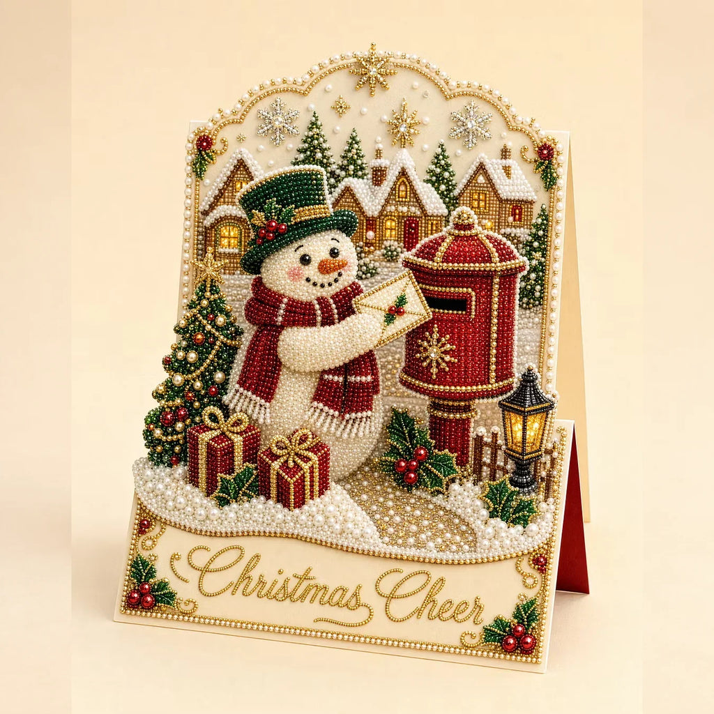 3D Christmas Greeting Card Set – 6 Pack