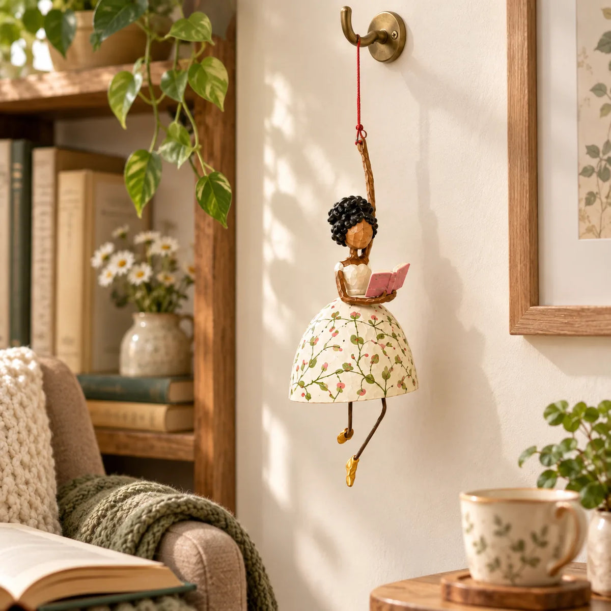 Whimsical Dancing Lady Hanging Ornament