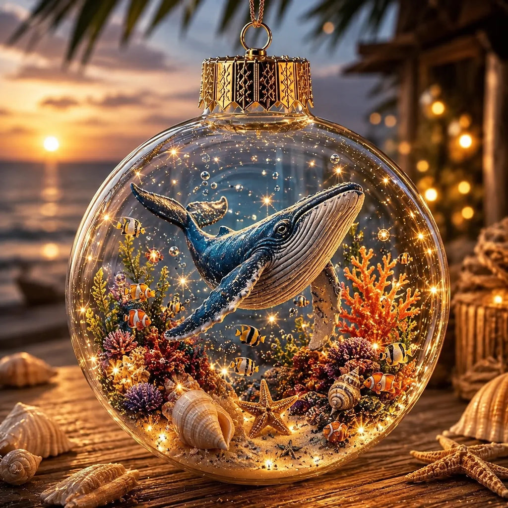 Lighted Ocean Animal Diorama Ornament