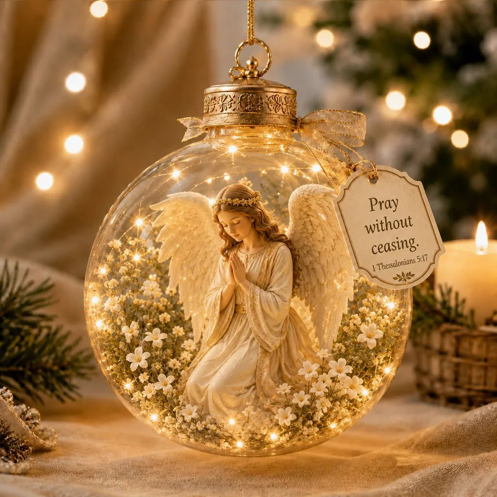 Lighted Christian Scripture Keepsake Ornament
