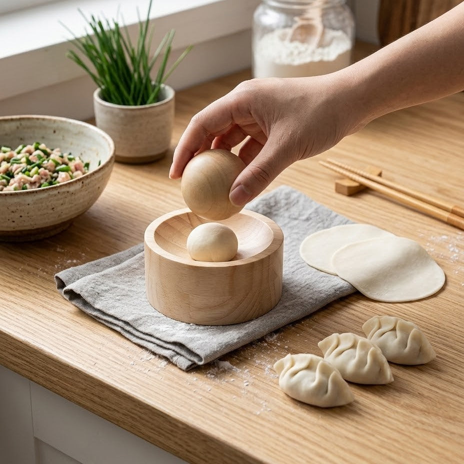 No Mess Dough Shape Wooden Mold