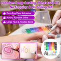 DIY Nail Flatback Rhinestones Kit | 40.000+ AB Crystal Gems with Adhesive & Pickup Tool for Salon-Quality Nail Art-8YF7