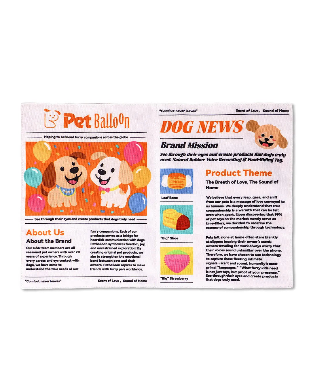 2-Pack Bundle Newspaper Interactive Crinkle Dog Toy for Boredom Relief